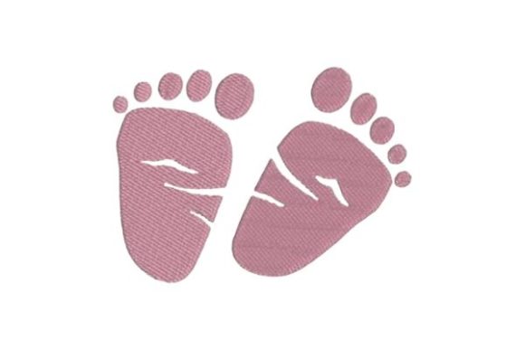 Adorable Baby Feet Embroidery Design
