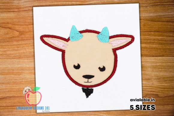Baby Goat Face Applique Pattern