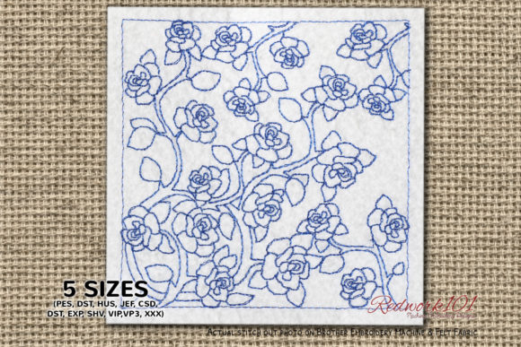 Blue Rose Flower Pattern Review