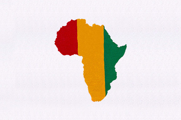 Colored African Map Embroidery Review