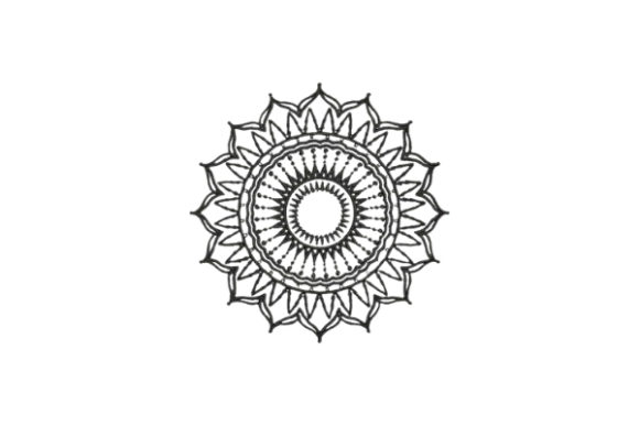 Forest Scene Mandala Style