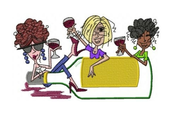 Girlfriends Wine Embroidery Design Review