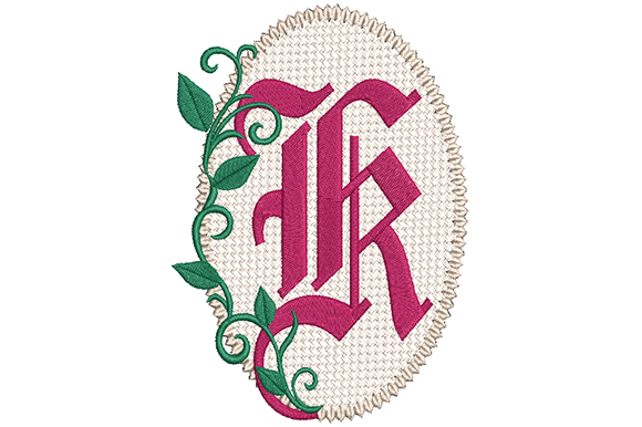 Olde English Monogram Letter K