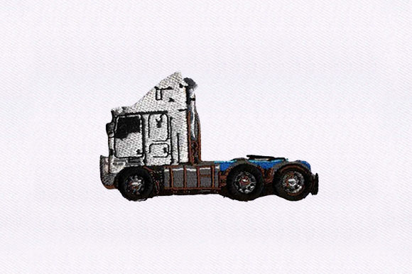White Trailer Truck